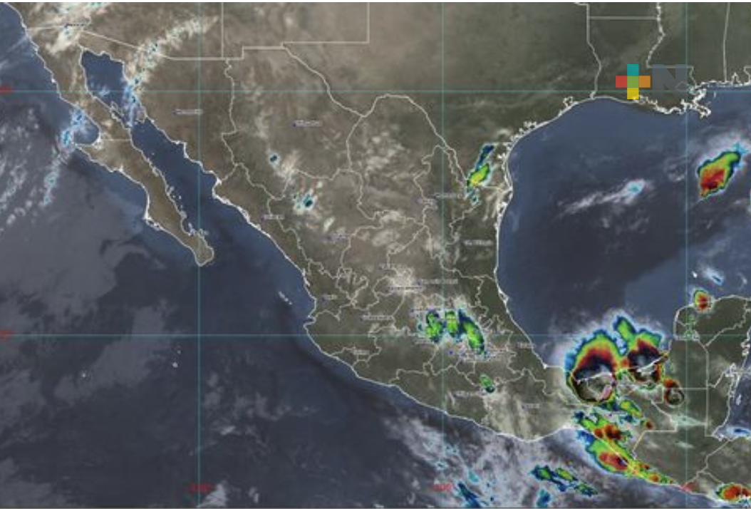 Se pronostican lluvias intensas para regiones de Veracruz, Chiapas, Oaxaca y Tabasco